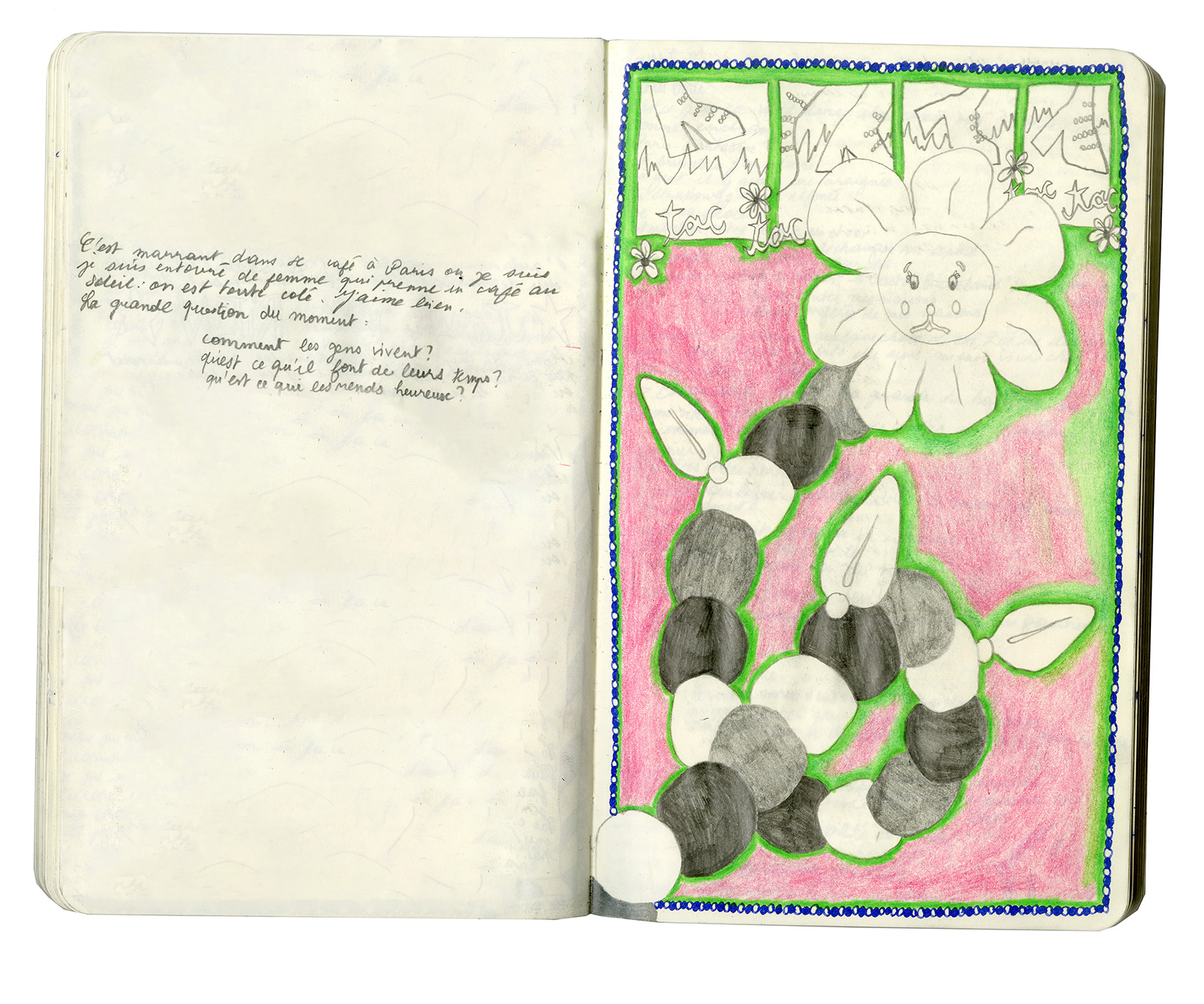 Anna Sougy _ drawings _ diary _ journal